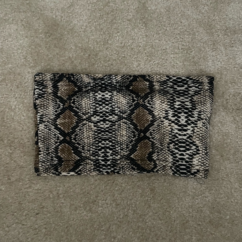 Snake Skin Patterned Tube Top